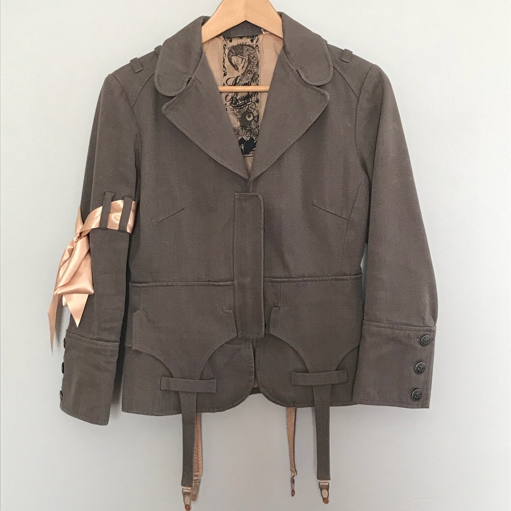 L.A.M.B Lamb Boudoir Army Military Jacket Coat